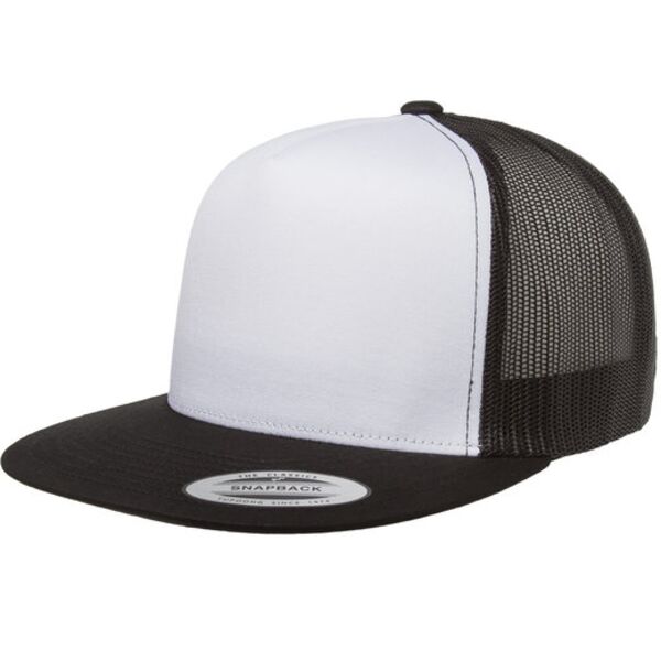 Adult Trucker with White Front Panel Cap Thumbnail